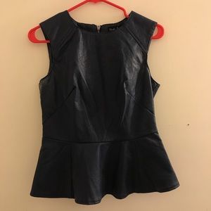 Vegan Leather Top